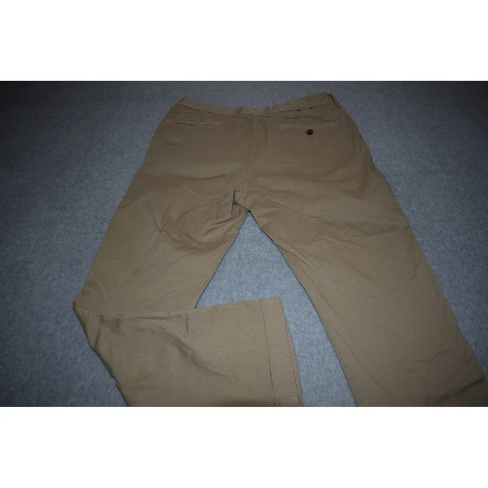 J.Crew Chino Pants Men 33x32 Tan Flex Straight Leg Cotton Blend - Picture 5 of 5